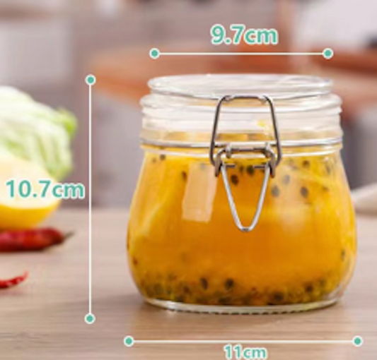 500ml Rubber Seal Glass Storage Jar, Glass Jar 500ml freshness seal, Glass Jars for Domestic and or Commercial use, spice jar, food jar